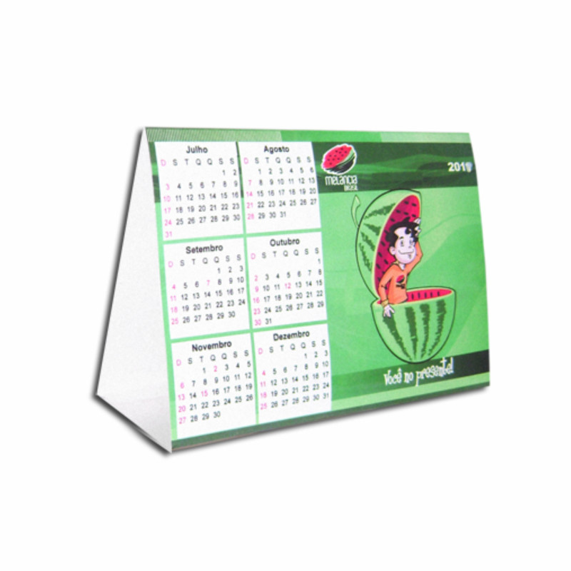 CALENDÁRIO DE MESA PERSONALIZADO - PIRÂMIDE - 10 UNID CALENDÁRIO DE MESA PERSONALIZADO - PIRÂMIDE - 10 UNID