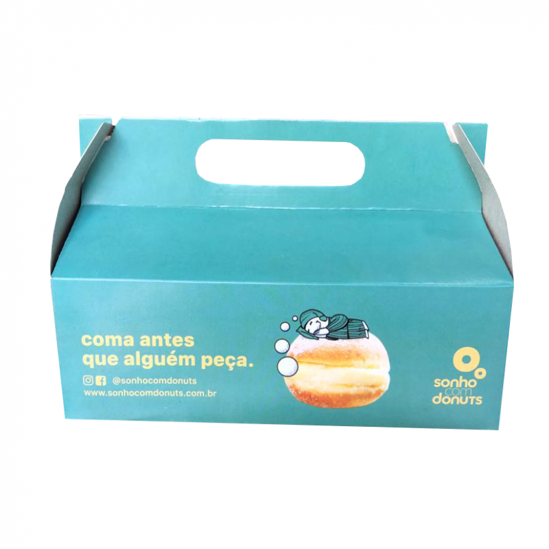 EMBALAGEM DONUTS 2 UNID 21X14,5X10,5 - 500 UNID EMBALAGEM DONUTS 2 UNID 21X14,5X10,5 - 500 UNID