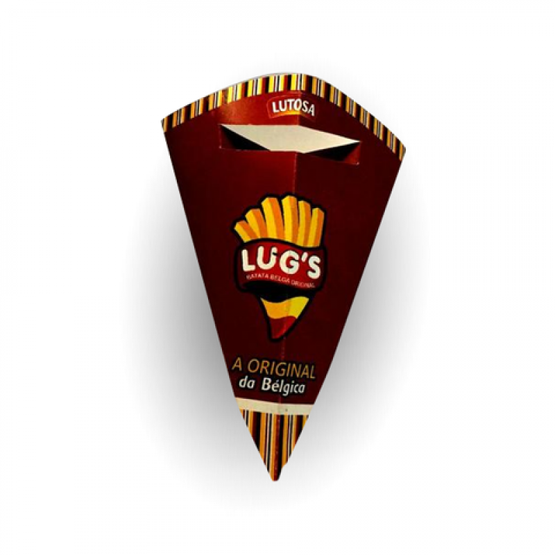 EMBALAGEM CONE COM SUPORTE PARA MOLHO PERSONALIZADA - 1000 UNID EMBALAGEM CONE COM SUPORTE PARA MOLHO PERSONALIZADA - 1000 UNID