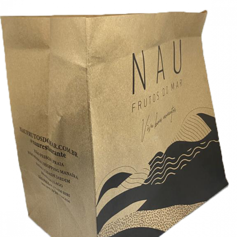 EMBALAGEM SACO PARA LANCHES PERSONALIZADA EM KRAFT - 1000 UNID EMBALAGEM SACO PARA LANCHES PERSONALIZADA EM KRAFT - 1000 UNID