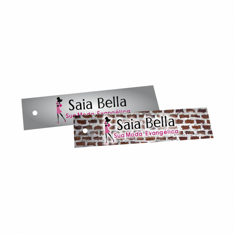 TAG PERSONALIZADA 8,8X2,2CM - 10 UNID TAG PERSONALIZADA 8,8X2,2CM - 10 UNID